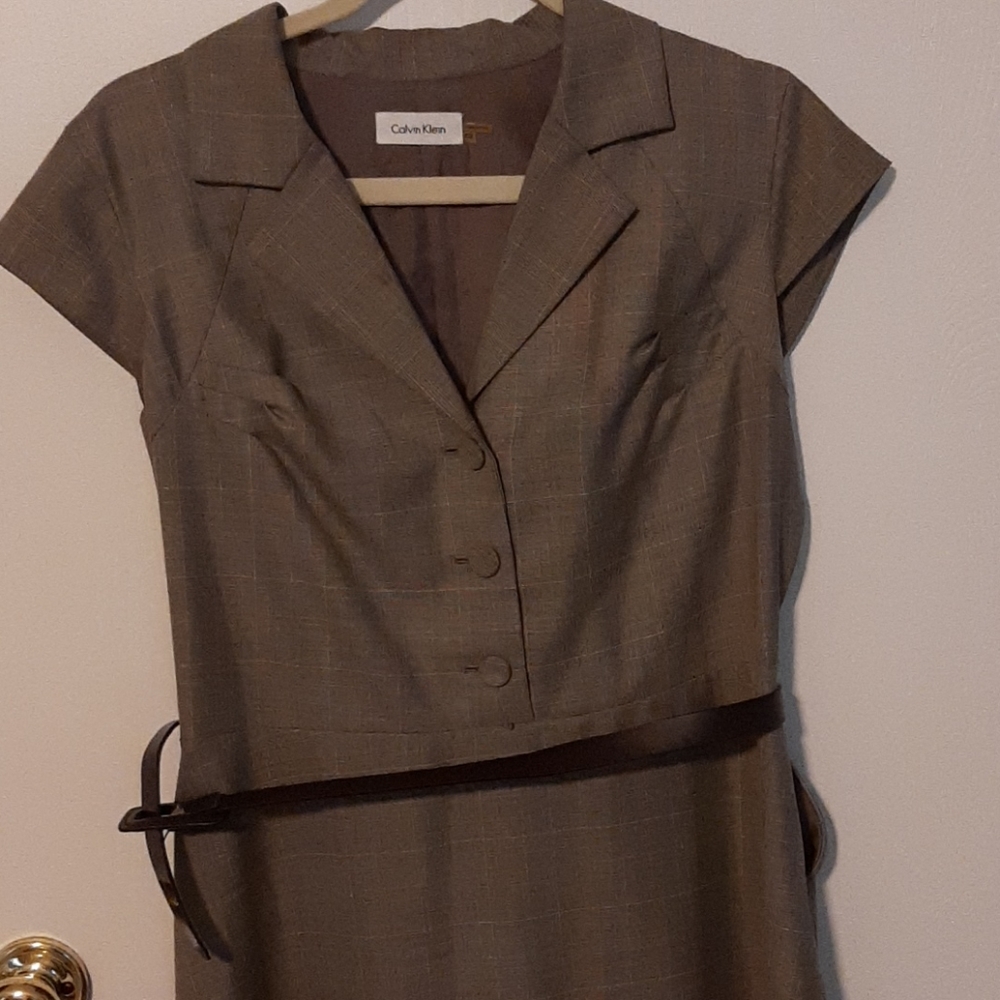 Calvin Klein Belted Business Dress size 10